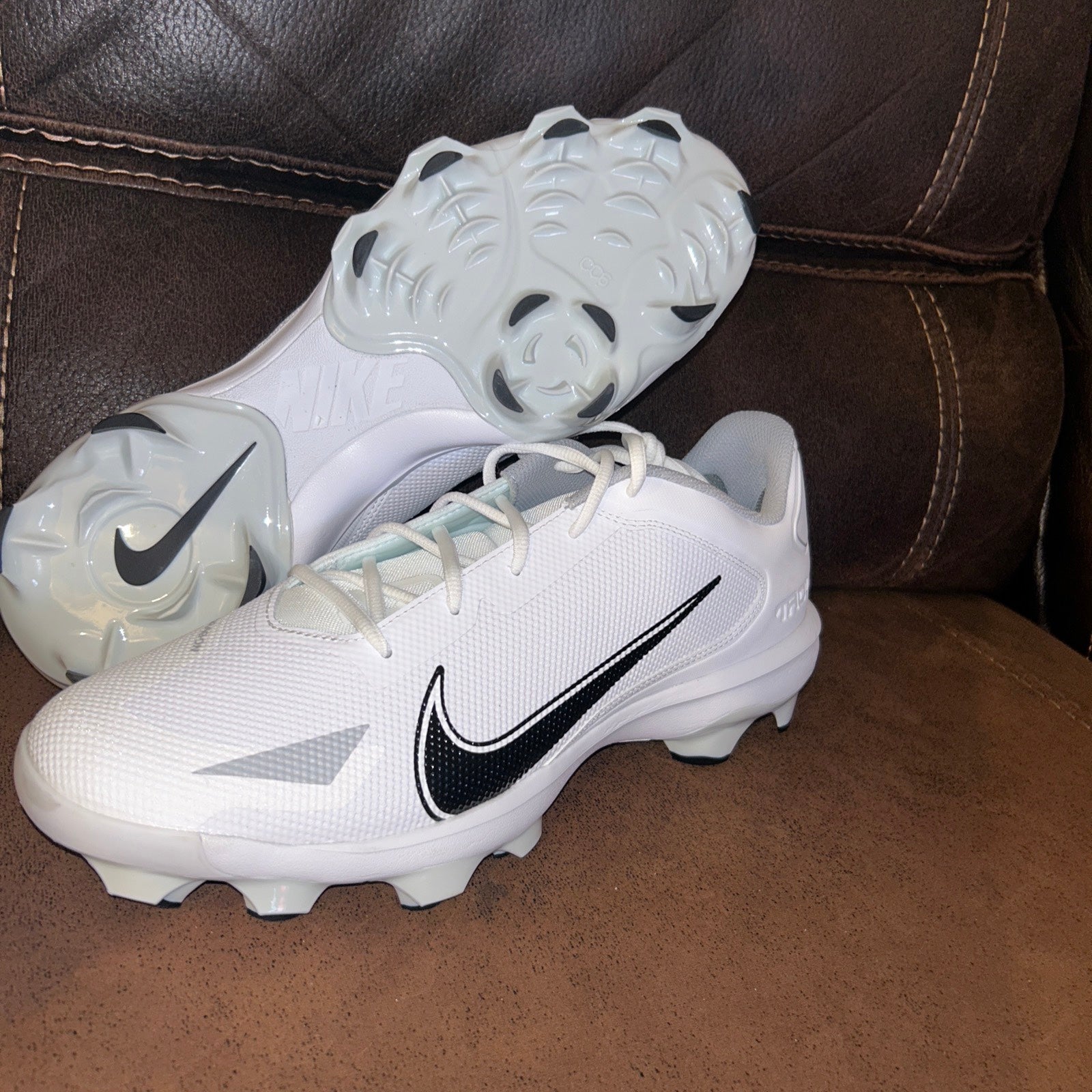 Nike Force Trout 7 Molded Blue White Baseball Cleats Sz-12 | SidelineSwap