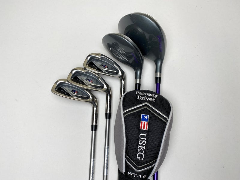US Kids Ultralight WT-15u Set 1W, 3W, 6i, 8i, PW, Putter Ul 54" Graphite Jr RH