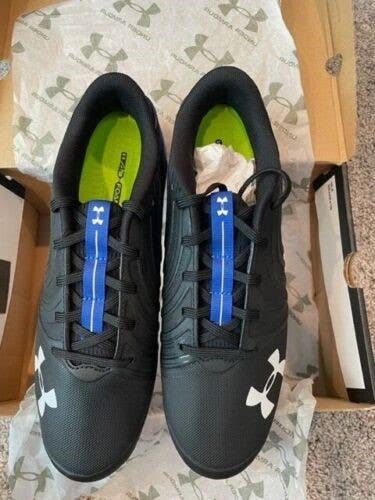 New Adult Under Armour Football Cleats Size 10 - UA Team Nitro Low MC Black and Blue