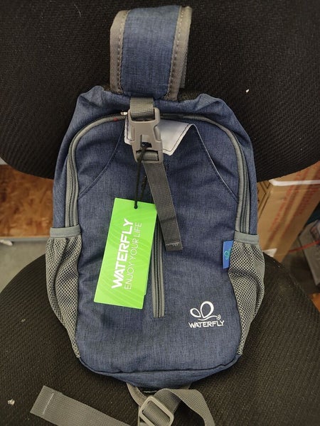 WATERFLY Crossbody Sling Backpack Sling Bag Travel Hiking Chest Bag Daypack  