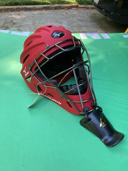 Mizuno Samurai Catcher's Face Mask, Red