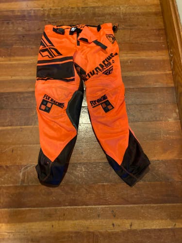 Orange Used Adult Unisex Fly Racing Pants