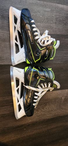 Senior Used Bauer GSX Hockey Goalie Skates Regular Width Size 7.5