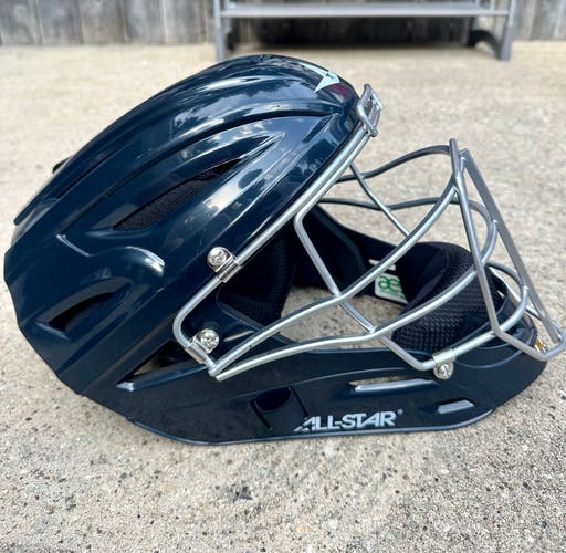 All Star System 7 Axis Catchers helmet BRAND NEW NAVY BLUE