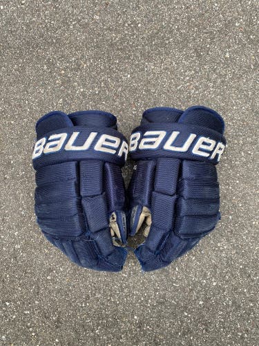 Navy Bauer 14" Pro Stock Nexus 2N Gloves Fairbanks