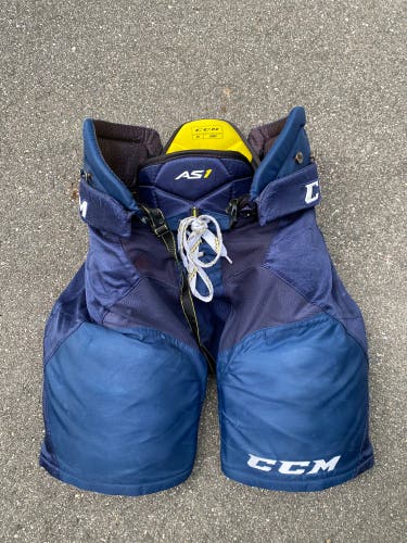 Senior Large CCM AS1 Hockey Pants Navy