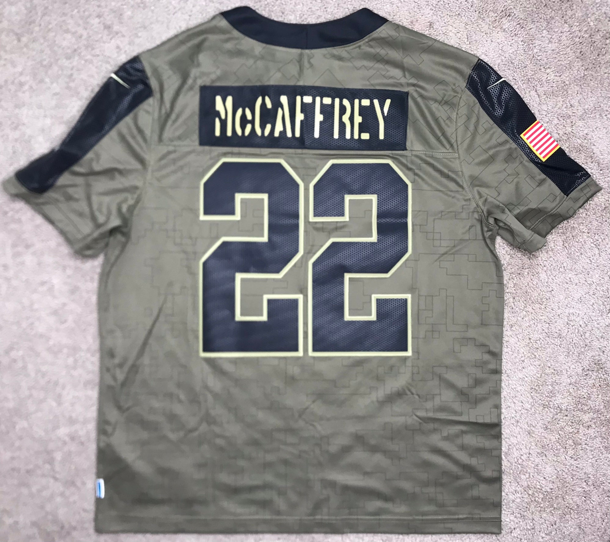 christian mccaffrey salute to service jersey