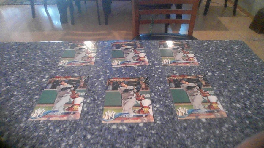 6 Pack Aaron Judge 2018  Topps Identical Cards