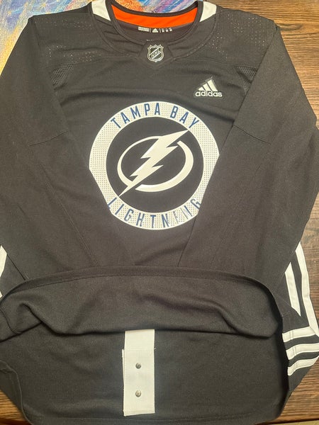 Men's Tampa Bay Lightning adidas Black Authentic Practice Jersey