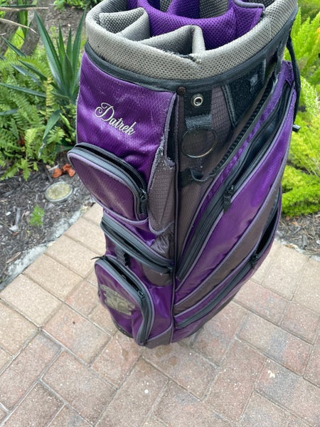 Datrek golf cart bag with 14 club dividers , rain cover