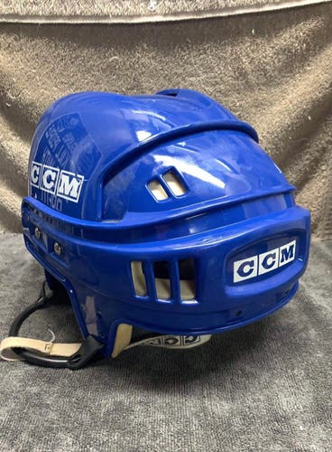 VINTAGE CCM HT2 BLUE HOCKEY HELMET