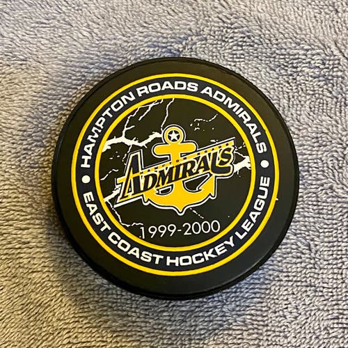 Hampton Roads Admirals Vintage 1999-2000 ECHL Hockey Puck