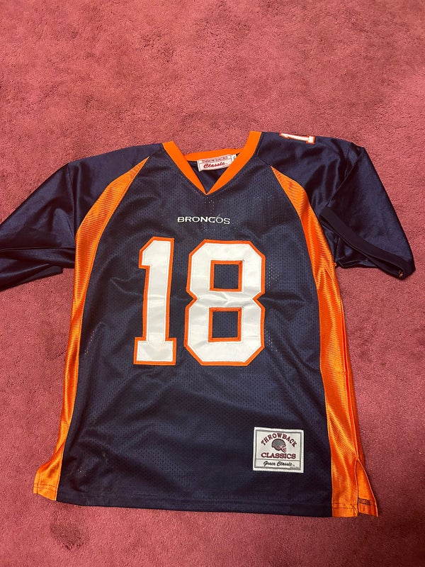 Peyton Manning Denver Broncos Nike Home Orange Game Jersey Youth (S-XL)