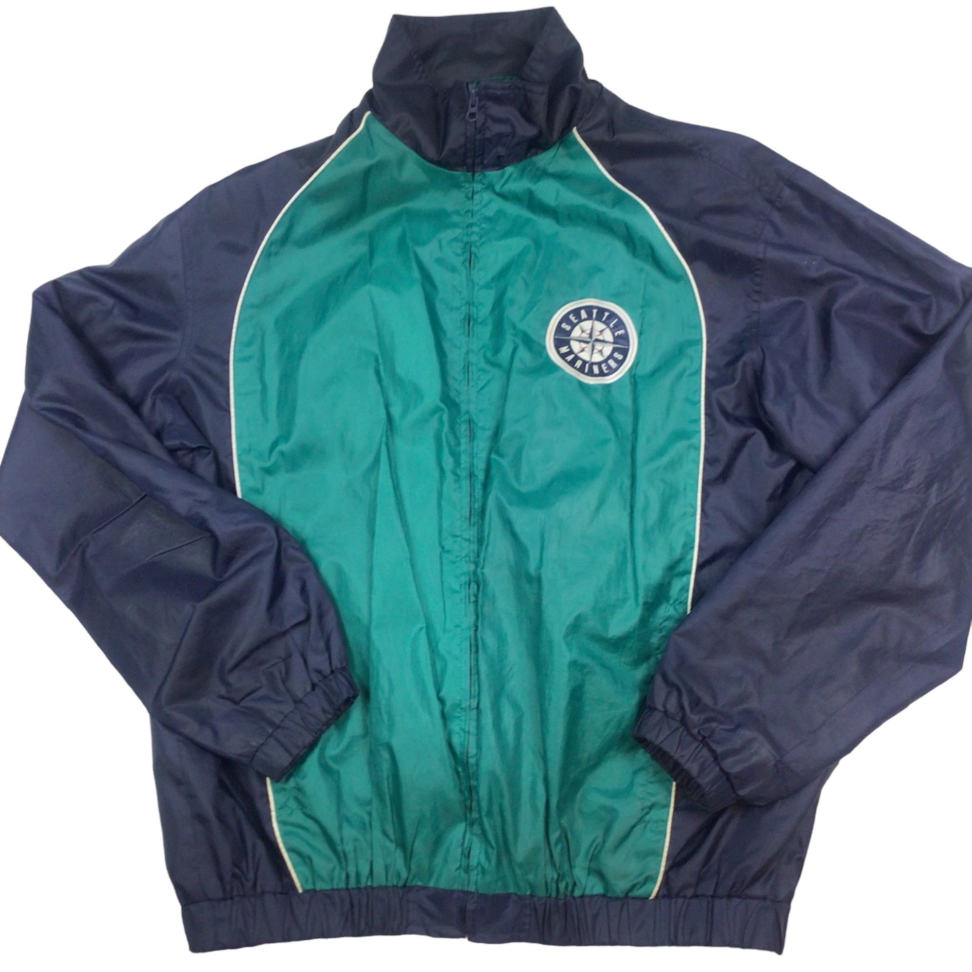 Vintage 1990's Majestic Seattle Mariners Baseball Quarter-Zip Jacket S