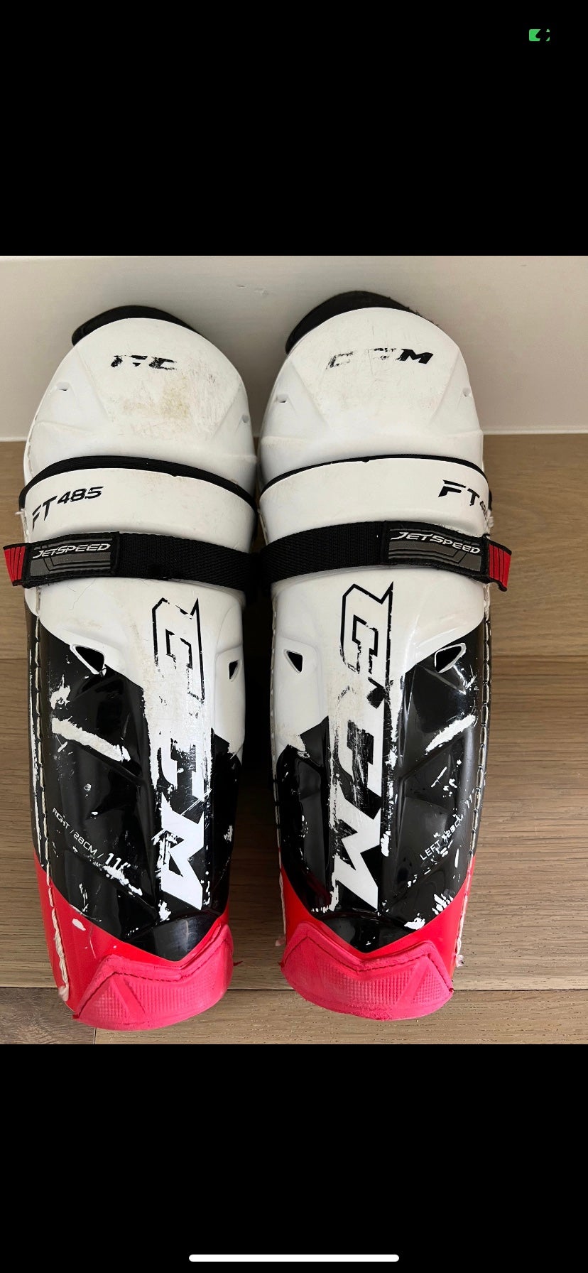 CCM Youth FT485 Jet speed Shin Guards 11” | SidelineSwap