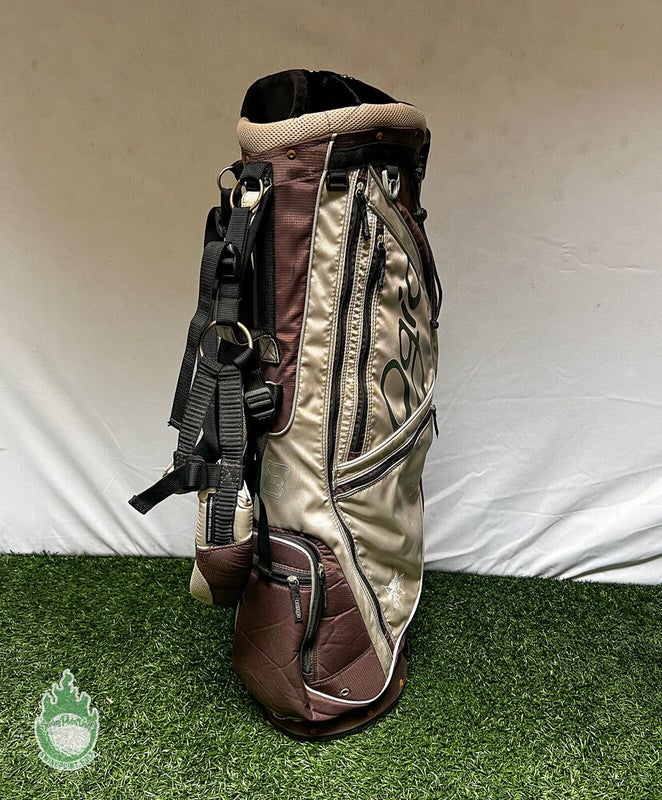 Used Ogio Golf FeatherLite Woode 8-way Grey Carry Stand Bag