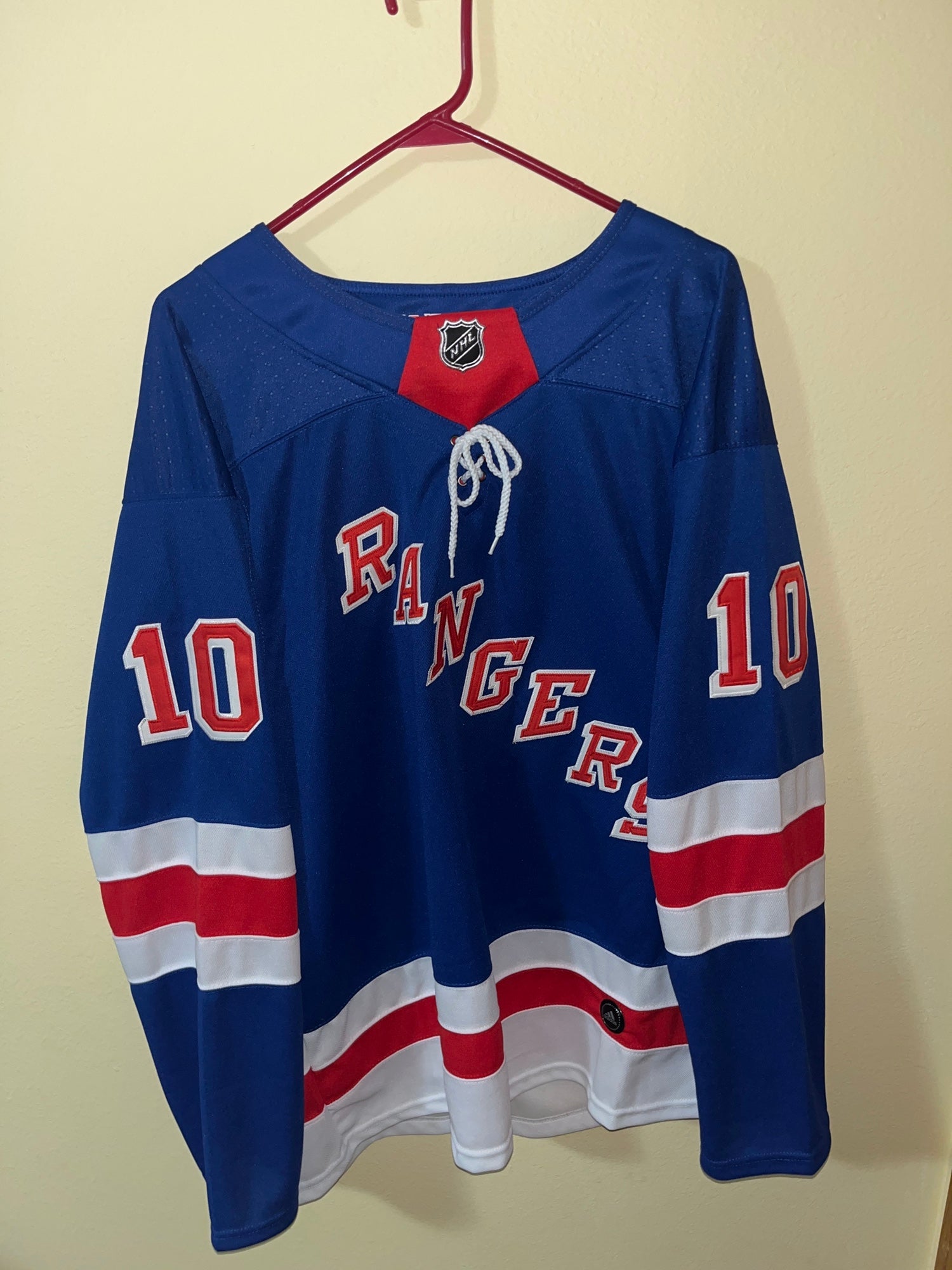 New York Rangers Jersey Mens Large L white lady liberty retro Pro Player  NHL