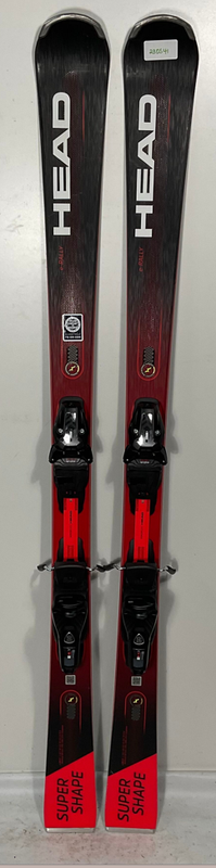 Used HEAD 163 cm Supershape e-Rally Skis With Protector Bindings (23DS41)