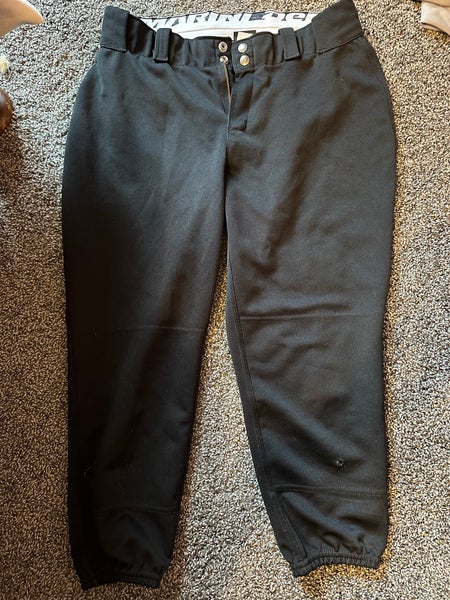 Black Used Large DeMarini Game Pants
