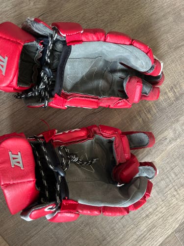 Used Player's STX Large Cell IV Lacrosse Gloves