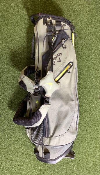 Callaway HyperLite 3 Stand Bag Green 4-Way Divide Dual Strap Golf Bag