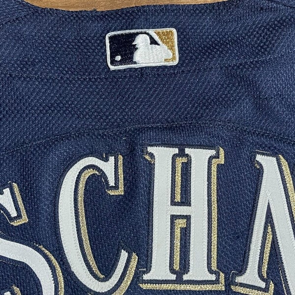 Vintage Brooks Kieschnick Milwaukee Brewers AUTHENTIC Autographed Jersey Sz  52