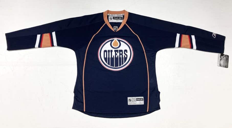 New Reebok Edmonton Oilers hockey jersey senior medium navy NHL home sr