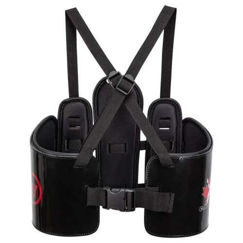 Bundle: 2 Warrior Team Canada Deluxe Rib Guard kidney guards XS lax lacrosse protector box