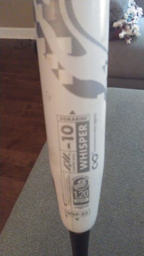 Used 2023 DeMarini Composite Whisper Bat (-10) 23 oz 33"