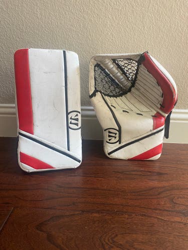 Used Regular Warrior Ritual R\GT Intermediate Goalie Glove/Blocker Set