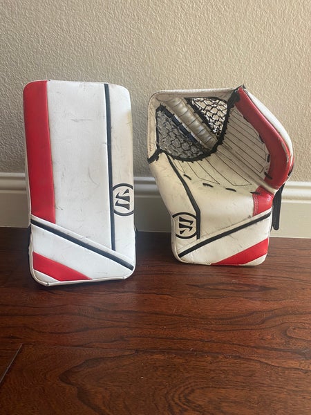 Used Regular Warrior Ritual R\GT Intermediate Goalie Glove/Blocker Set