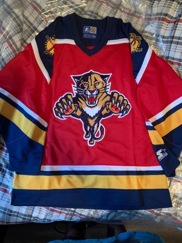 Florida Panthers Vintage Starter Jersey - Medium