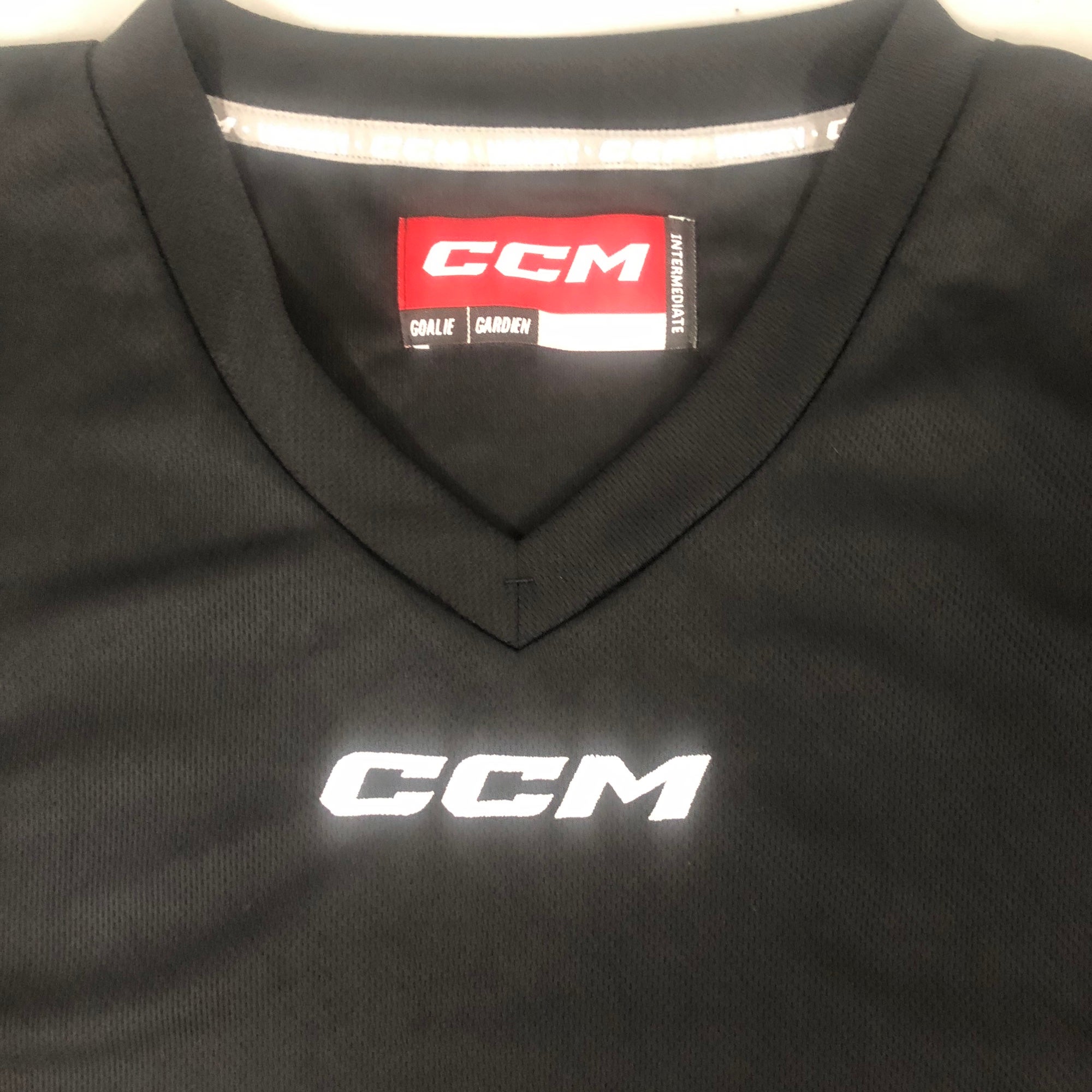 CCM 5000 Black Practice Jersey Intermediate Goalie Cut