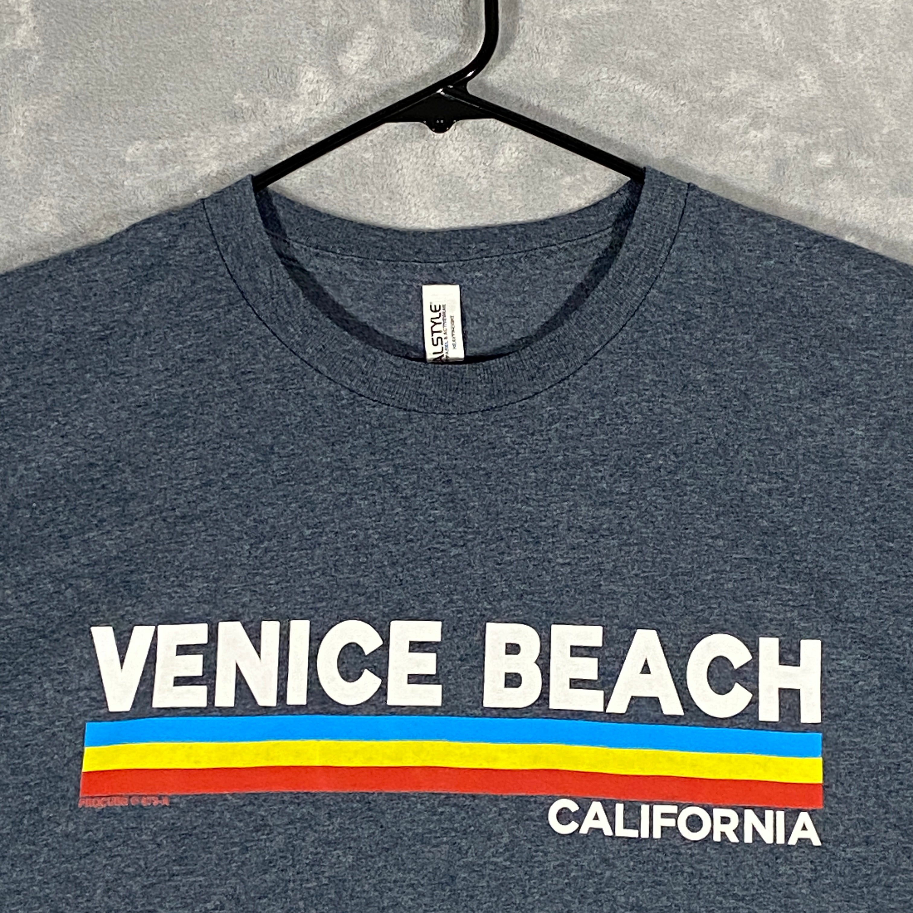 Alstyle Venice Beach T Shirt Mens XL Grey Short Sleeve Crew Neck Graphic  Logo | SidelineSwap