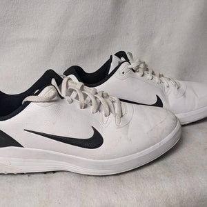 Nike Fitsole Golf Shoes Size 9 Color White Condition Used