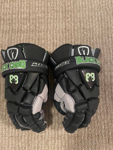 Black Card 88 New Adrenaline Phoenix Lacrosse Gloves