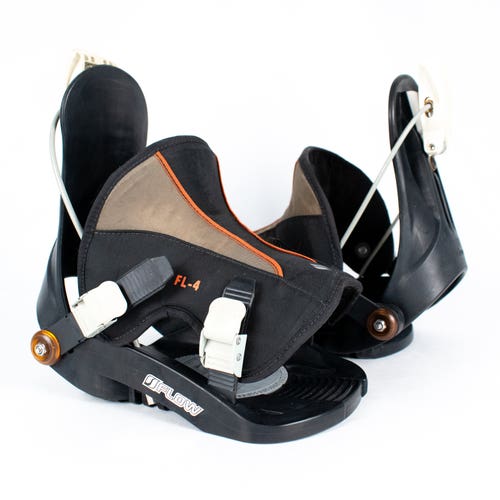Retro Flow FL-4 Snowboard Bindings All Mountain Step-In Men's XL Baseplates & Hardware Included