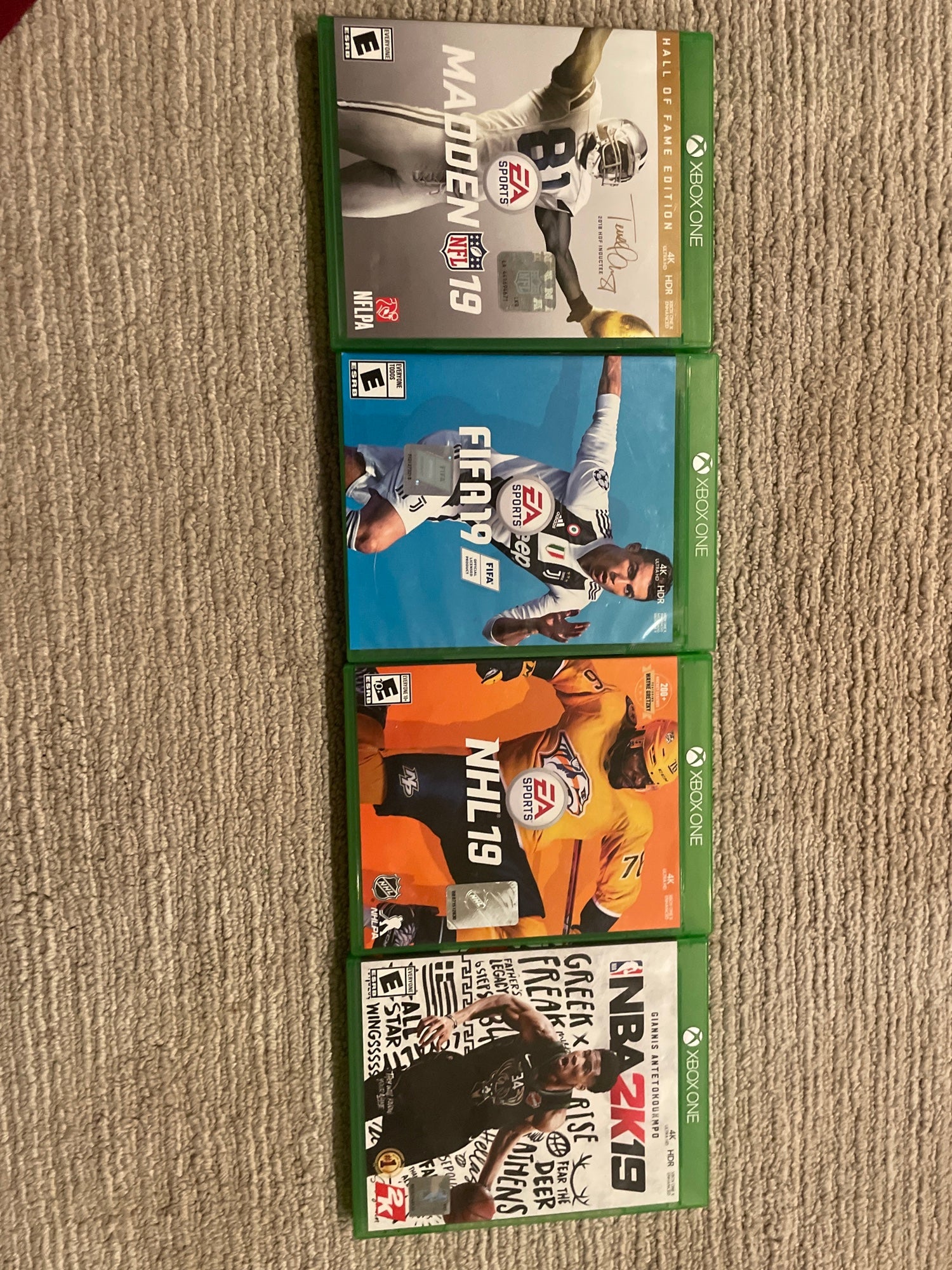 Xbox 360 Games Bundle Lot Of 6 Sports Games, Madden, NHL, FIFA