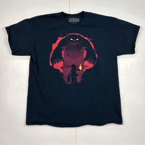 League of Legends Tybaulk Tibbers Graphic T-Shirt Black Sz XL