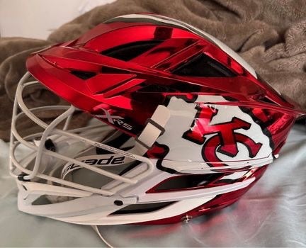 Cascade XRS Red Chrome Helmet.