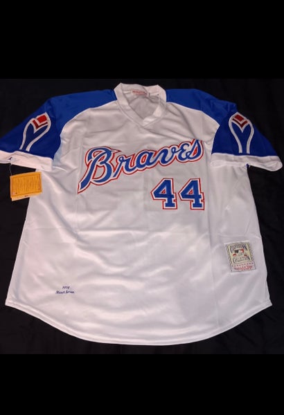 Mitchell & Ness Cooperstown Collection 1974 Braves Hank Aaron Jersey - Mens  XL