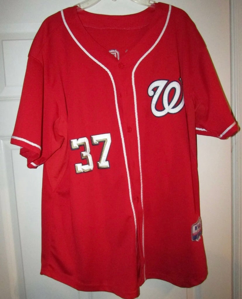 MLB Washington Nationals Nats Stephen Strasburg #37 Jersey Size 48 Majestic
