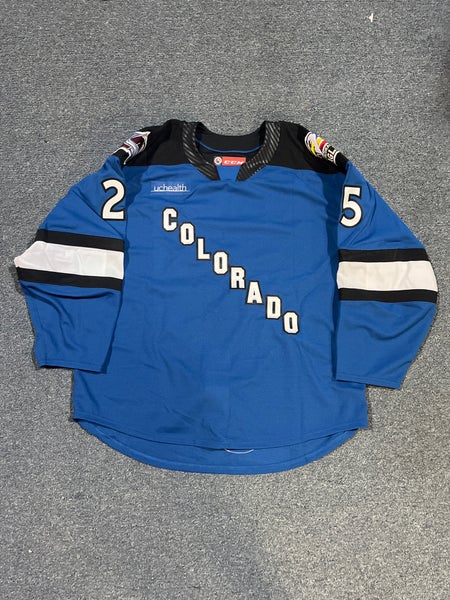Game Issued but Not Used Blue Colorado Eagles CCM MIC Jersey Byram