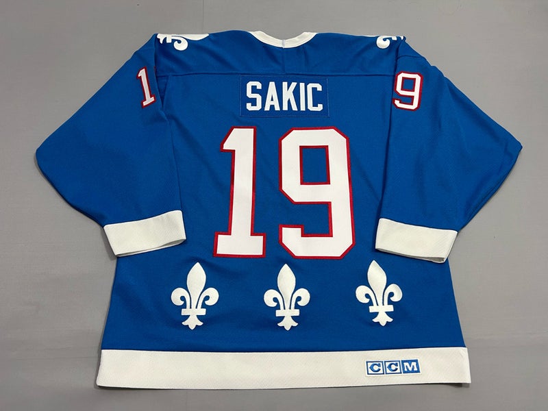 Joe Sakic Quebec Nordiques White Jersey