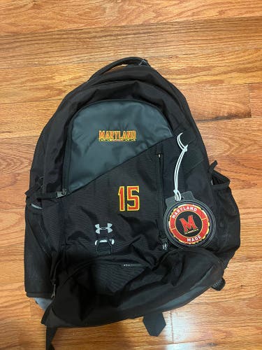 Black Adult Unisex Under Armour Team Issued Maryland Backpack