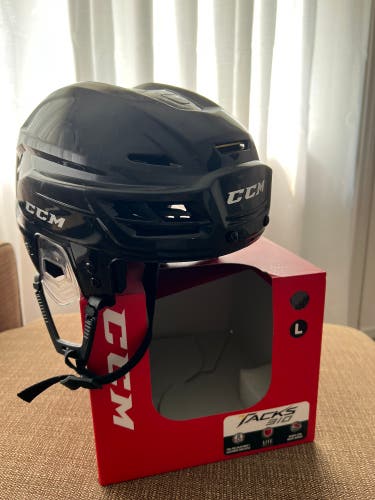 CCM Tacks 310 Helmet Black Large - Like New!