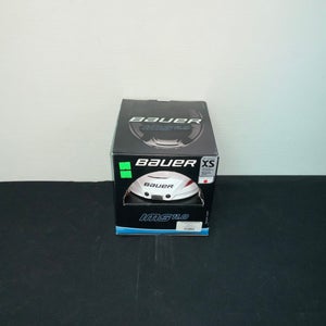 New XS Bauer IMS 11.0 Helmet White ( with red highlights )