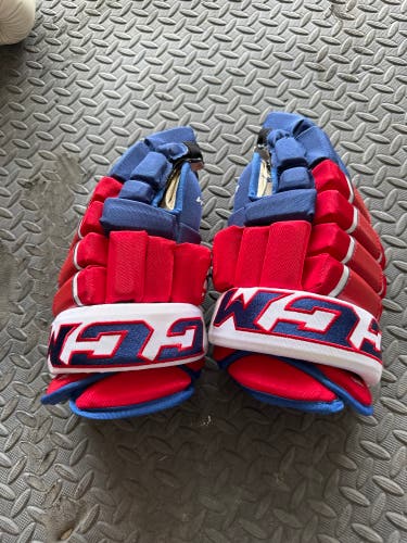 Used CCM 14" HG4PC Gloves Ohio State Gloves