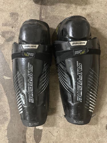 Used Bauer Supreme S190 Shin Pads Size 16