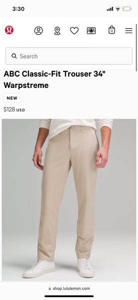 Lululemon ABC Classic Fit Warpstreme Pants 30”